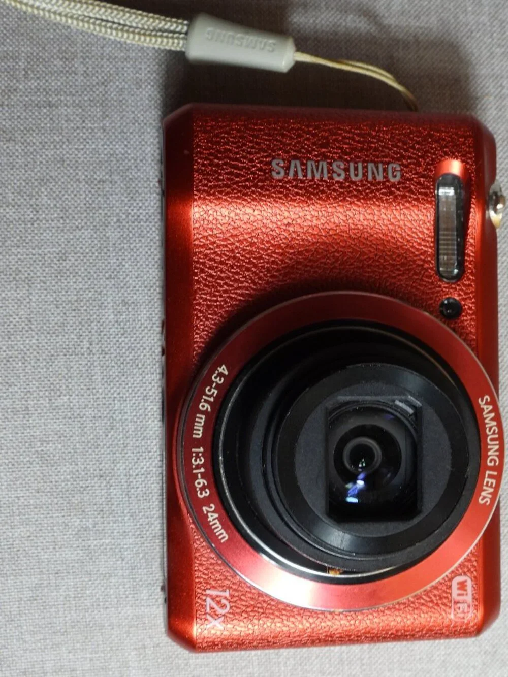 Samsung WB35F 16.2MP Smart WiFi Red Digital Camera 12x Optical Zoom